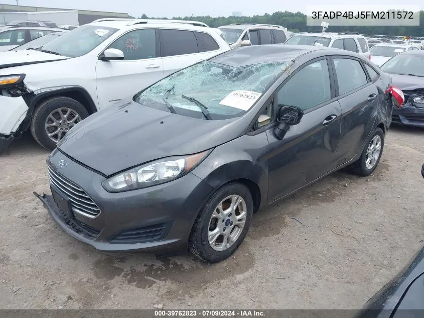 2015 Ford Fiesta Se VIN: 3FADP4BJ5FM211572 Lot: 39762823