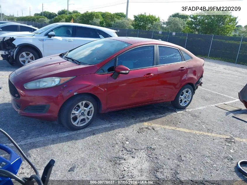 2015 Ford Fiesta Se VIN: 3FADP4BJ9FM220209 Lot: 39776037