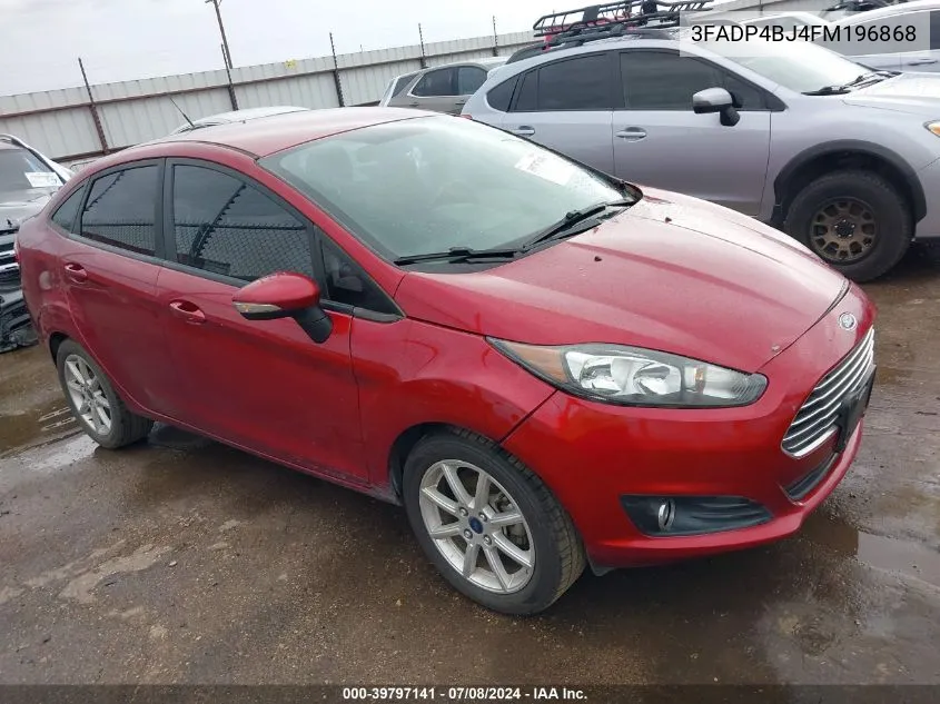 2015 Ford Fiesta Se VIN: 3FADP4BJ4FM196868 Lot: 39797141