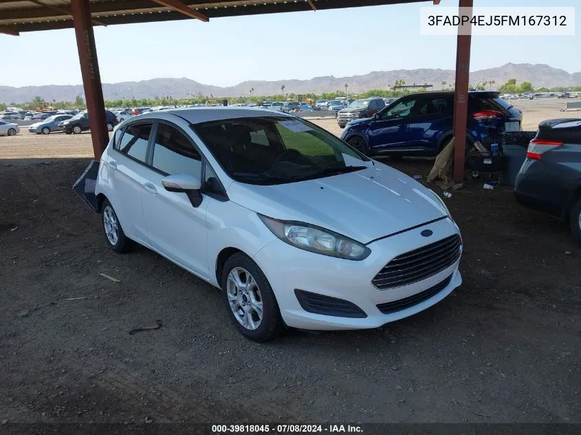 2015 Ford Fiesta Se VIN: 3FADP4EJ5FM167312 Lot: 39818045