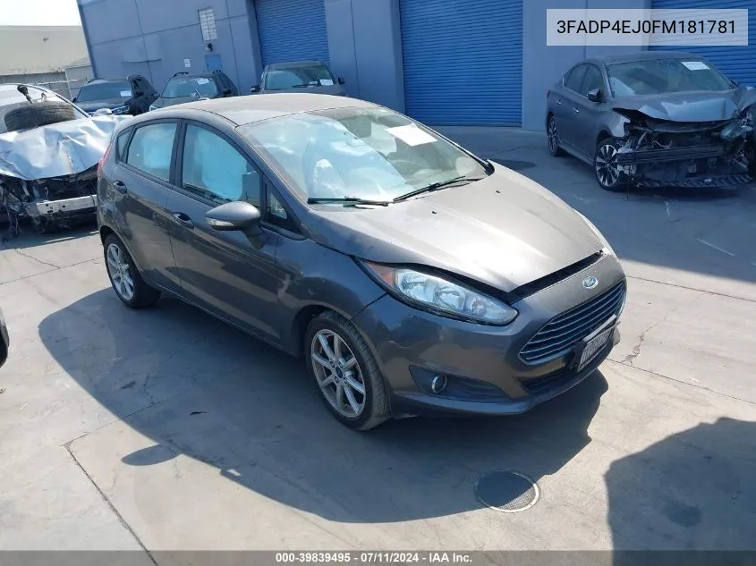 2015 Ford Fiesta Se VIN: 3FADP4EJ0FM181781 Lot: 39839495