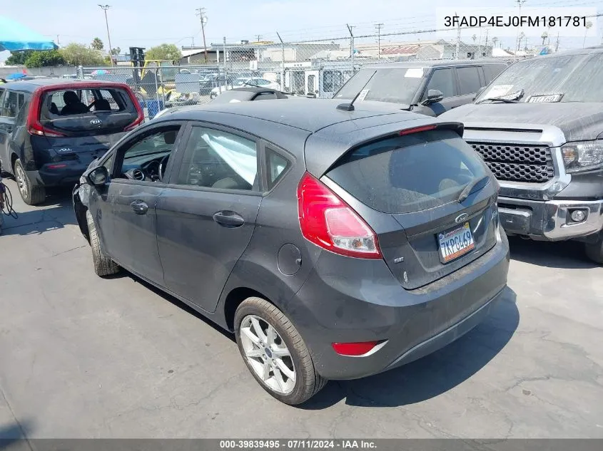 3FADP4EJ0FM181781 2015 Ford Fiesta Se