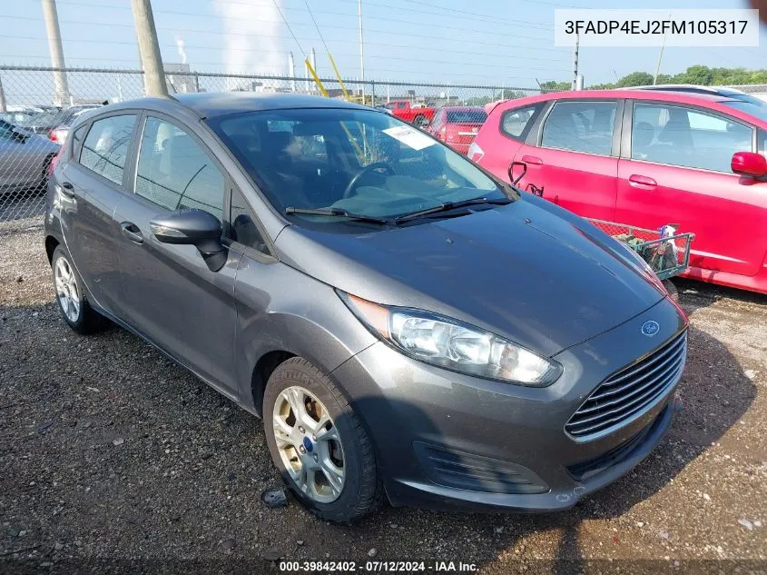 2015 Ford Fiesta Se VIN: 3FADP4EJ2FM105317 Lot: 39842402