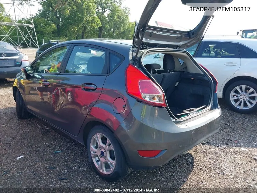 2015 Ford Fiesta Se VIN: 3FADP4EJ2FM105317 Lot: 39842402