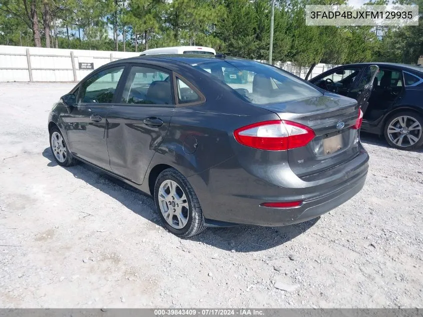 2015 Ford Fiesta Se VIN: 3FADP4BJXFM129935 Lot: 39843409