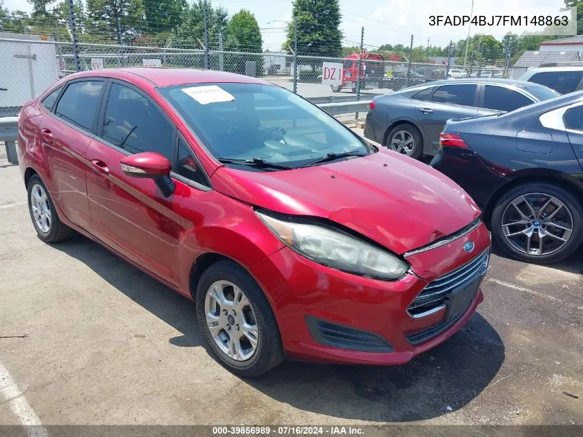 2015 Ford Fiesta Se VIN: 3FADP4BJ7FM148863 Lot: 39856989