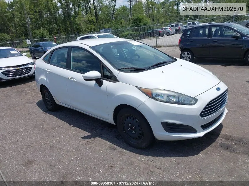 3FADP4AJXFM202870 2015 Ford Fiesta S