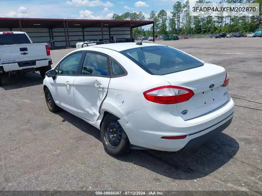 3FADP4AJXFM202870 2015 Ford Fiesta S