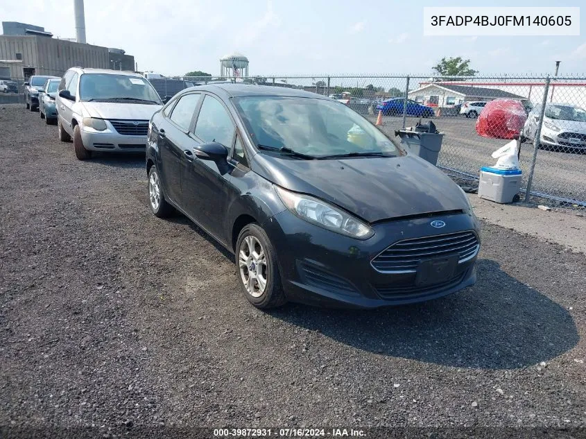 2015 Ford Fiesta Se VIN: 3FADP4BJ0FM140605 Lot: 39872931