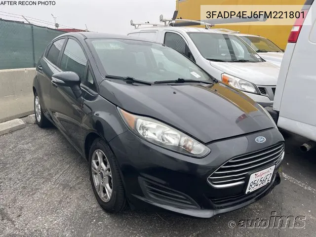 2015 Ford Fiesta Se VIN: 3FADP4EJ6FM221801 Lot: 39896166