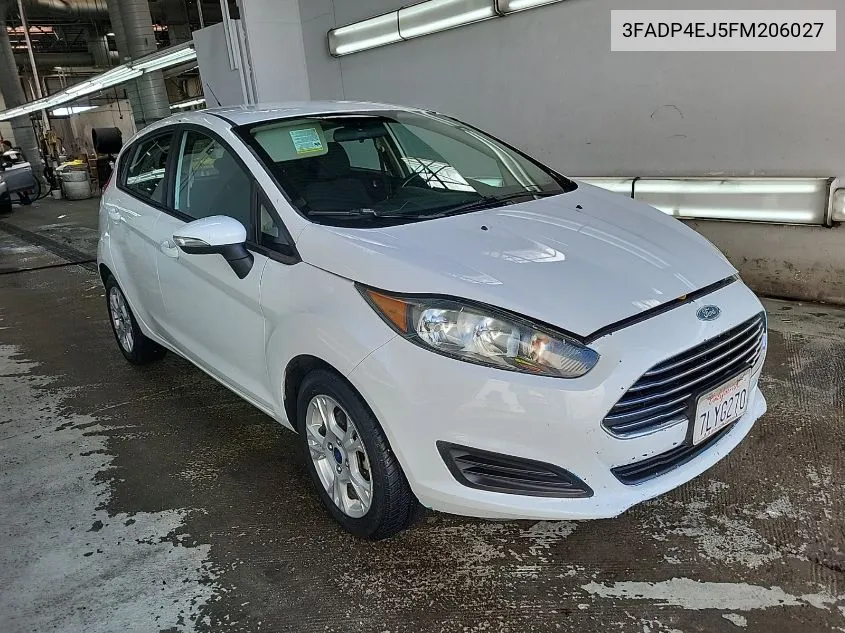 2015 Ford Fiesta Se VIN: 3FADP4EJ5FM206027 Lot: 39896712