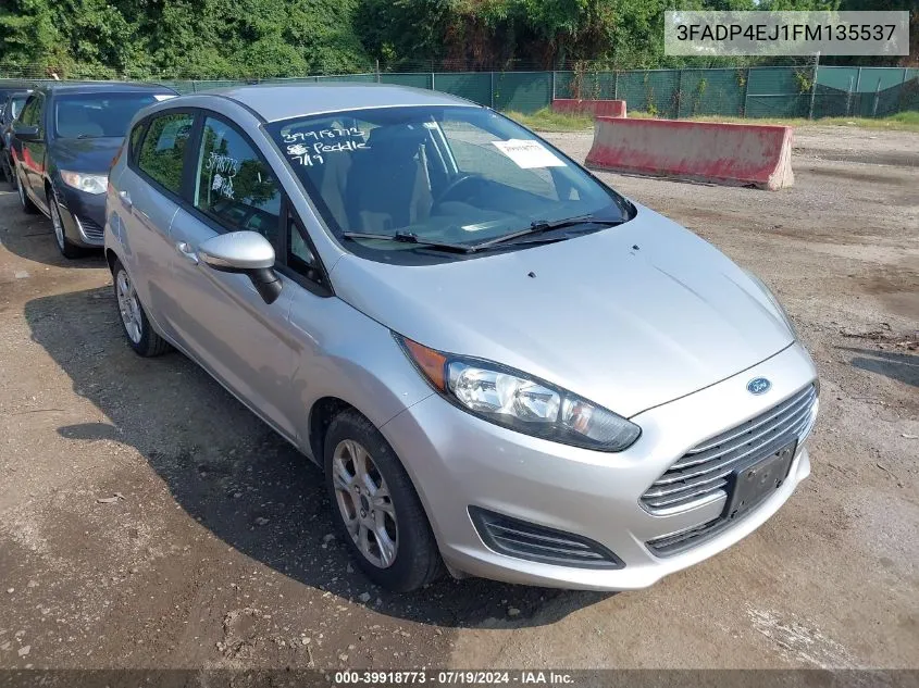 2015 Ford Fiesta Se VIN: 3FADP4EJ1FM135537 Lot: 39918773