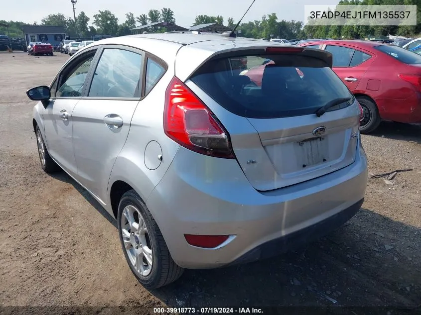 2015 Ford Fiesta Se VIN: 3FADP4EJ1FM135537 Lot: 39918773