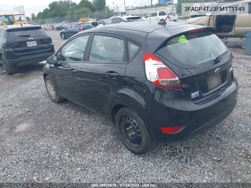 2015 Ford Fiesta S VIN: 3FADP4TJ3FM171149 Lot: 39928576