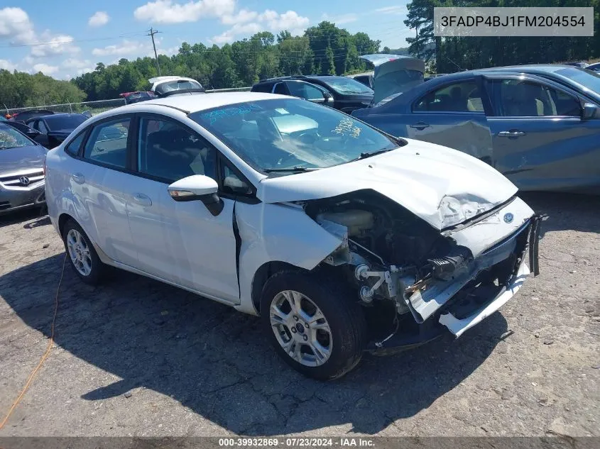 2015 Ford Fiesta Se VIN: 3FADP4BJ1FM204554 Lot: 39932869