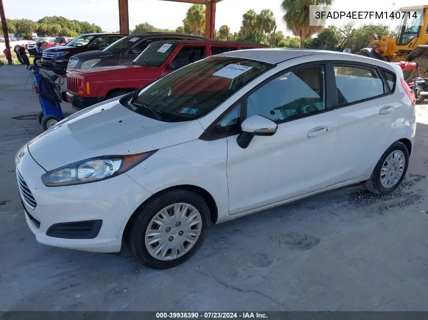 2015 Ford Fiesta Se VIN: 3FADP4EE7FM140714 Lot: 39936390