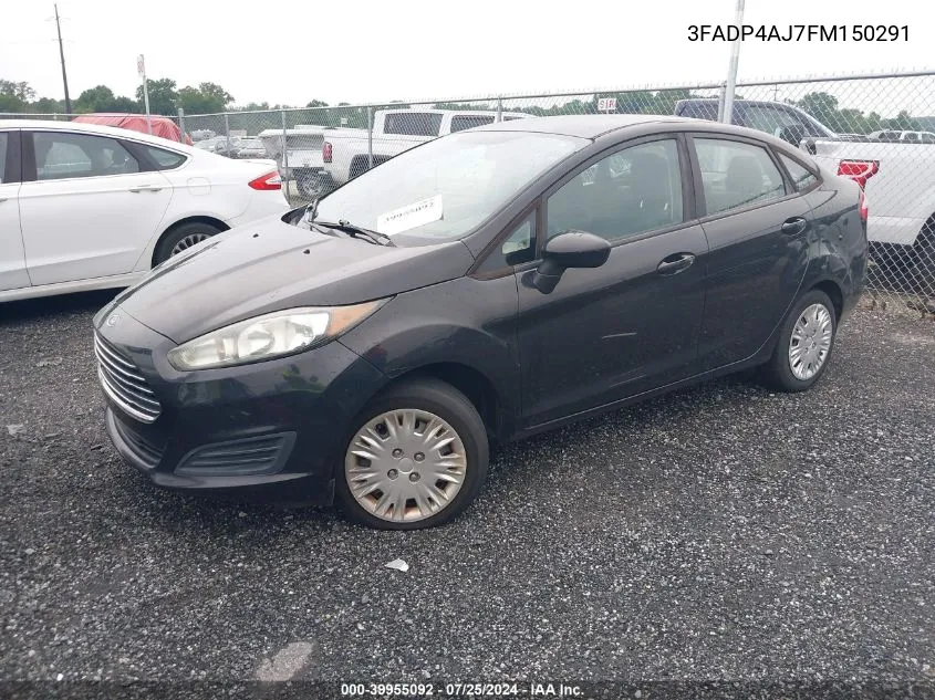 3FADP4AJ7FM150291 2015 Ford Fiesta S