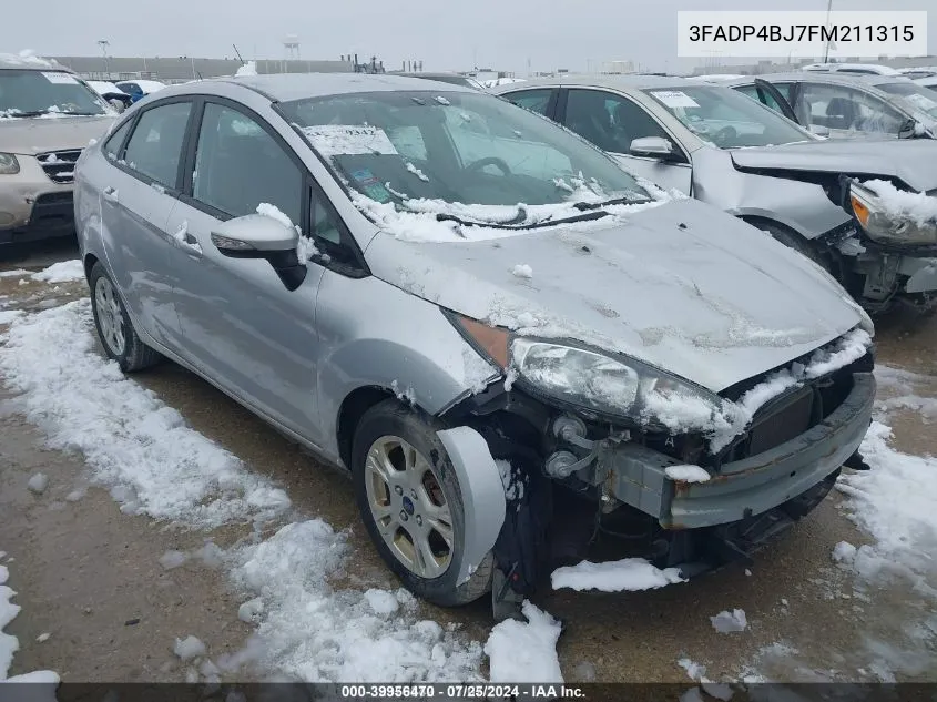 3FADP4BJ7FM211315 2015 Ford Fiesta Se