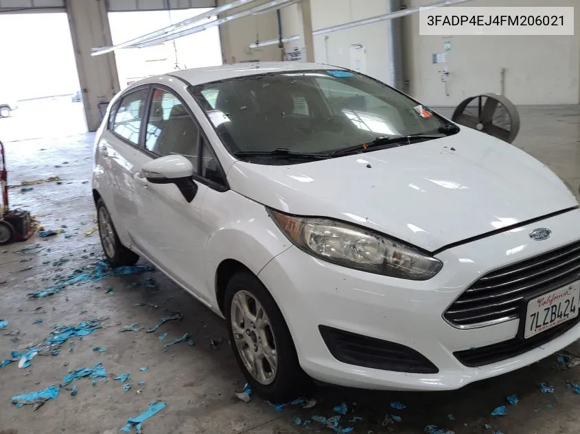 2015 Ford Fiesta Se VIN: 3FADP4EJ4FM206021 Lot: 39962568