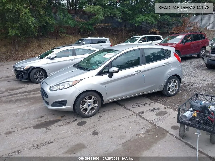 3FADP4EJ5FM204178 2015 Ford Fiesta Se