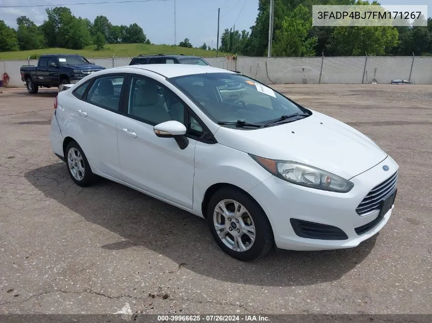 2015 Ford Fiesta Se VIN: 3FADP4BJ7FM171267 Lot: 39966625