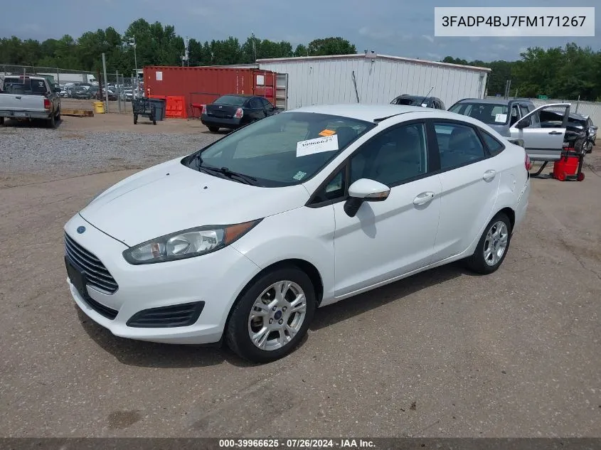 2015 Ford Fiesta Se VIN: 3FADP4BJ7FM171267 Lot: 39966625