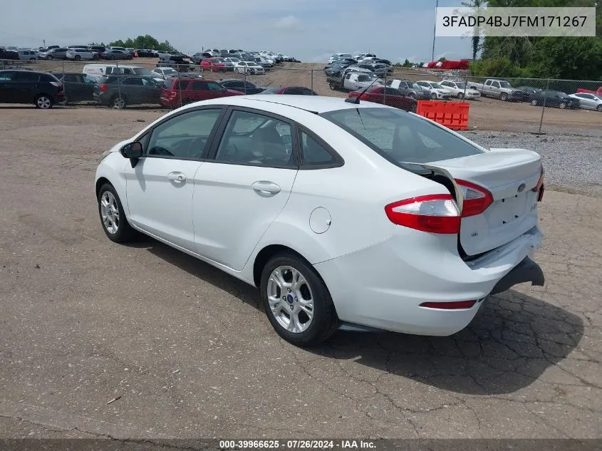 2015 Ford Fiesta Se VIN: 3FADP4BJ7FM171267 Lot: 39966625