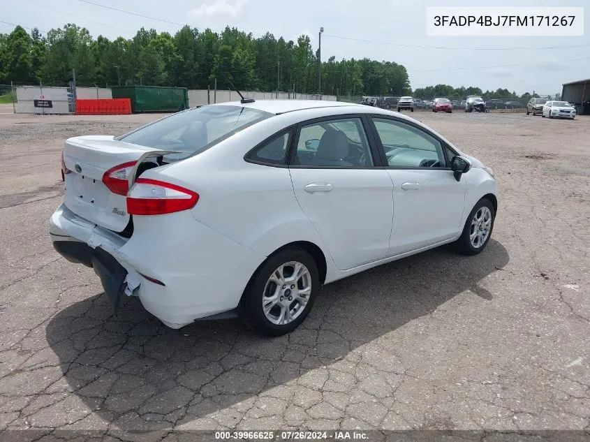 2015 Ford Fiesta Se VIN: 3FADP4BJ7FM171267 Lot: 39966625