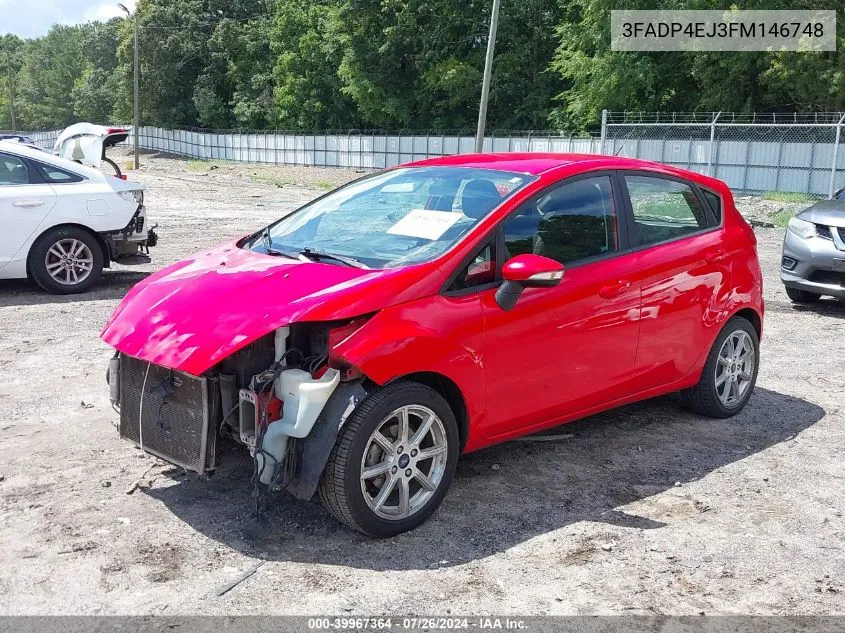 2015 Ford Fiesta Se VIN: 3FADP4EJ3FM146748 Lot: 39967364