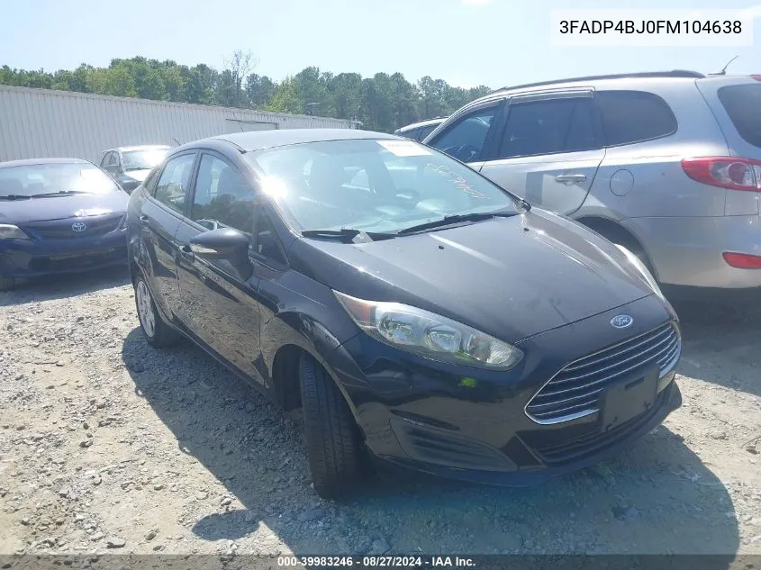 3FADP4BJ0FM104638 2015 Ford Fiesta Se