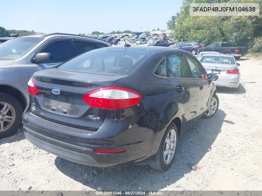 3FADP4BJ0FM104638 2015 Ford Fiesta Se