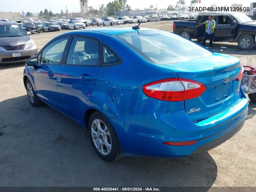 2015 Ford Fiesta Se VIN: 3FADP4BJ1FM139608 Lot: 40025441