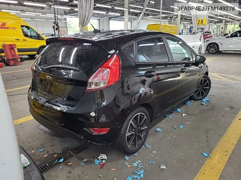 3FADP4EJ7FM149278 2015 Ford Fiesta Se