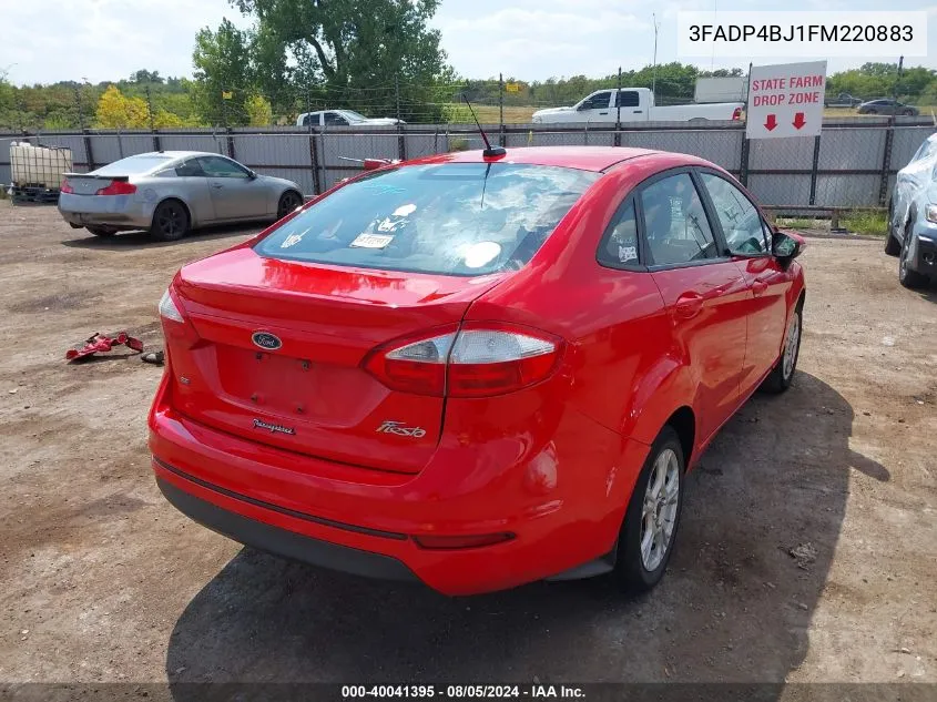 3FADP4BJ1FM220883 2015 Ford Fiesta Se