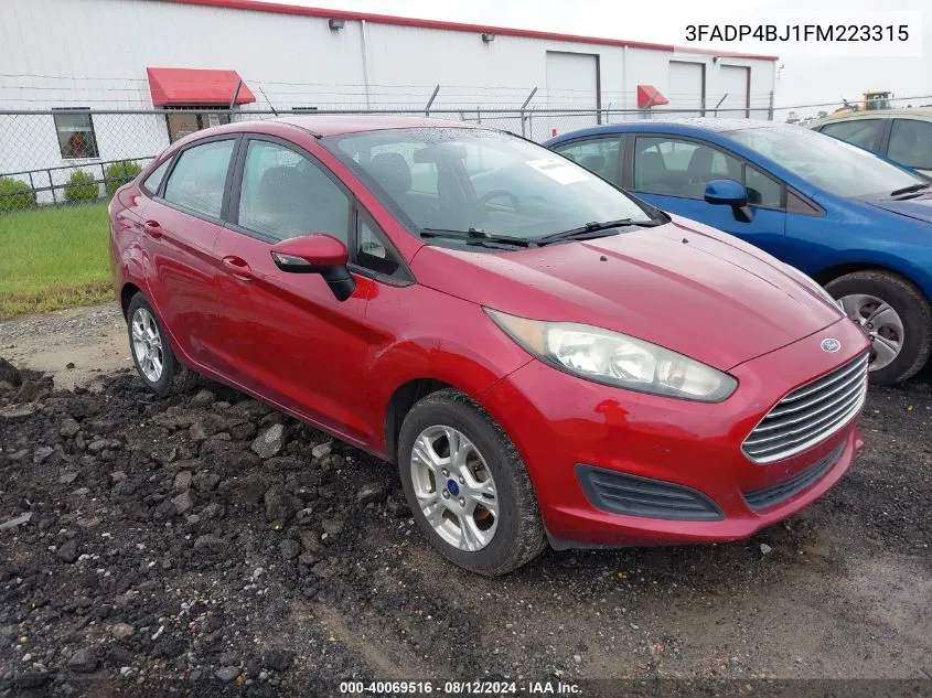 2015 Ford Fiesta Se VIN: 3FADP4BJ1FM223315 Lot: 40069516