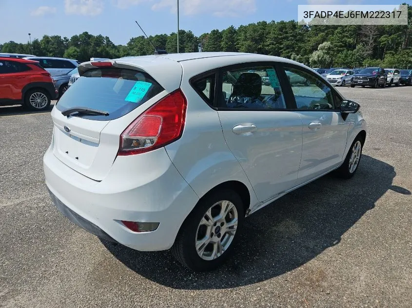 2015 Ford Fiesta Se VIN: 3FADP4EJ6FM222317 Lot: 40082520