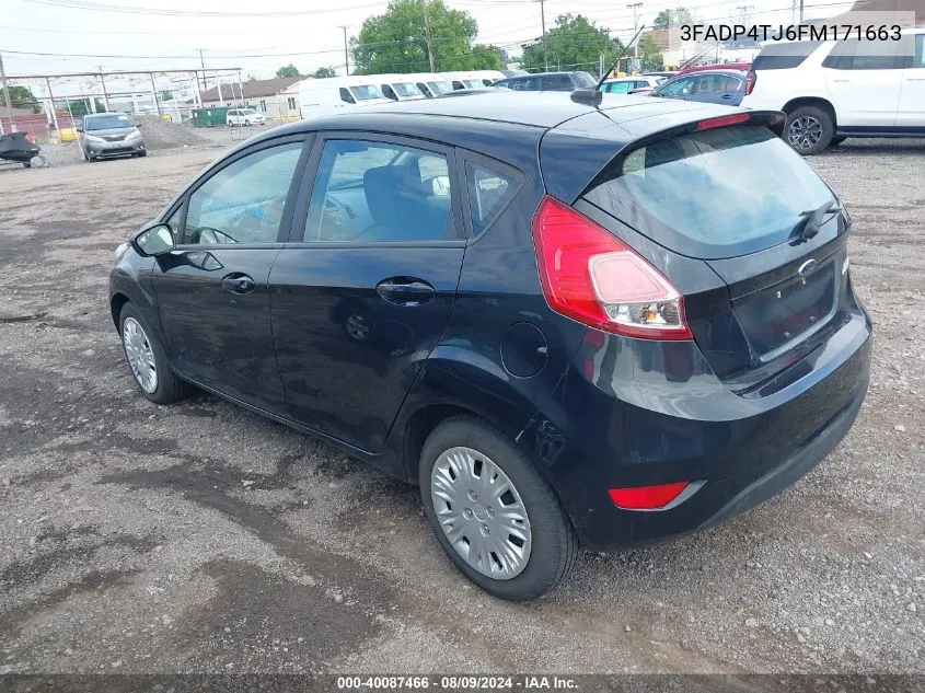 2015 Ford Fiesta S VIN: 3FADP4TJ6FM171663 Lot: 40087466