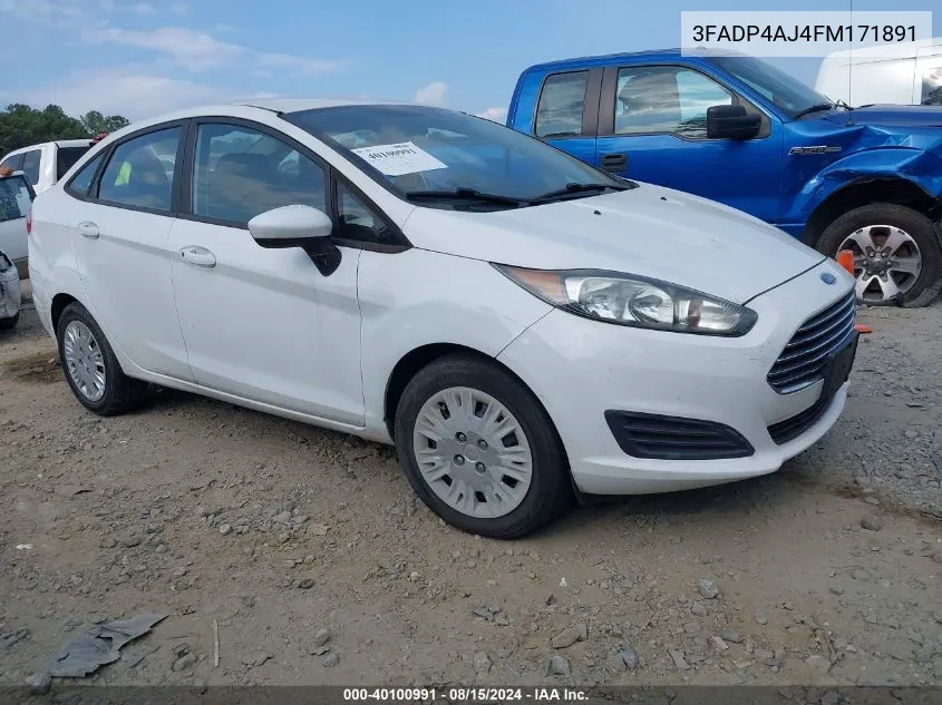 3FADP4AJ4FM171891 2015 Ford Fiesta S