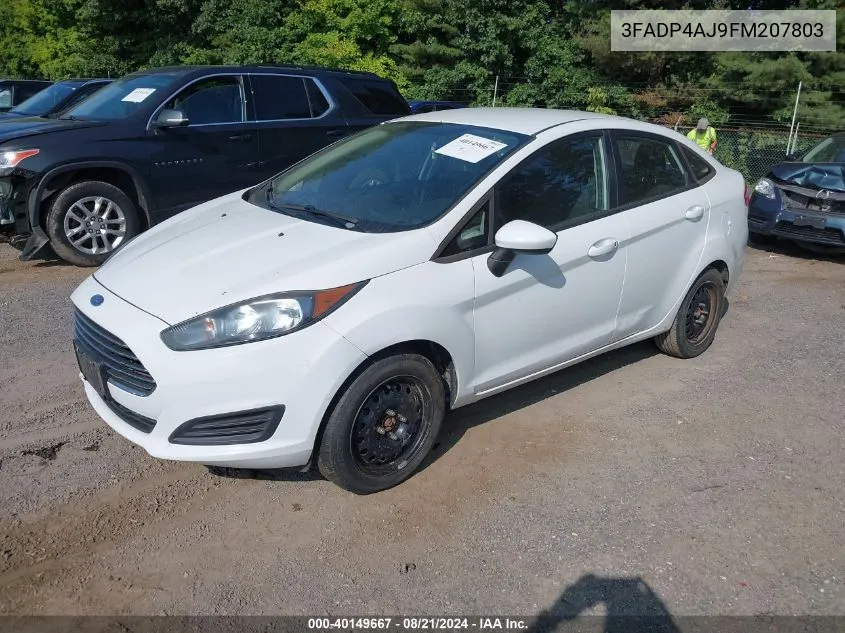 2015 Ford Fiesta S VIN: 3FADP4AJ9FM207803 Lot: 40149667