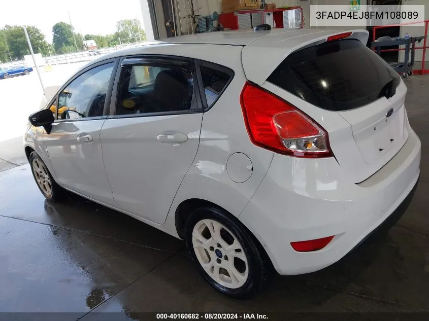 2015 Ford Fiesta Se VIN: 3FADP4EJ8FM108089 Lot: 40160682