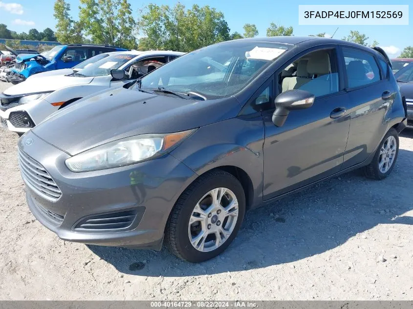 2015 Ford Fiesta Se VIN: 3FADP4EJ0FM152569 Lot: 40164729