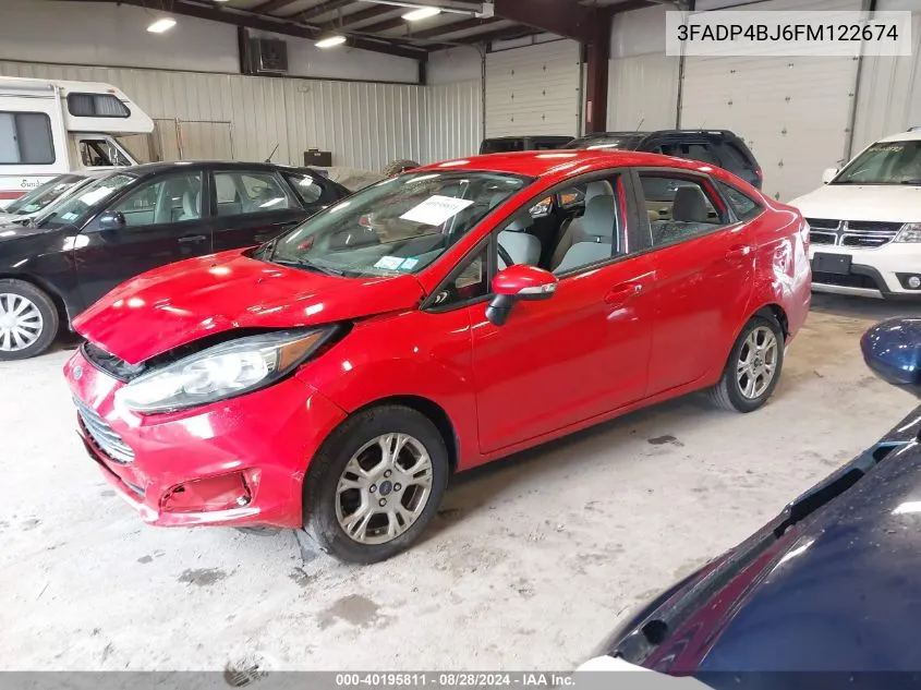 2015 Ford Fiesta Se VIN: 3FADP4BJ6FM122674 Lot: 40195811