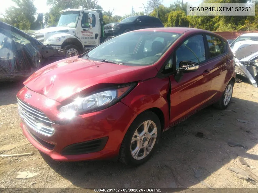 2015 Ford Fiesta Se VIN: 3FADP4EJXFM158251 Lot: 40281732