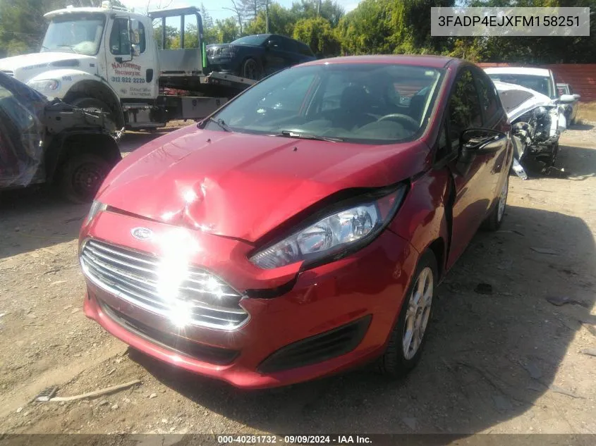 2015 Ford Fiesta Se VIN: 3FADP4EJXFM158251 Lot: 40281732