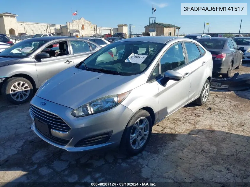 2015 Ford Fiesta S VIN: 3FADP4AJ6FM141517 Lot: 40287124