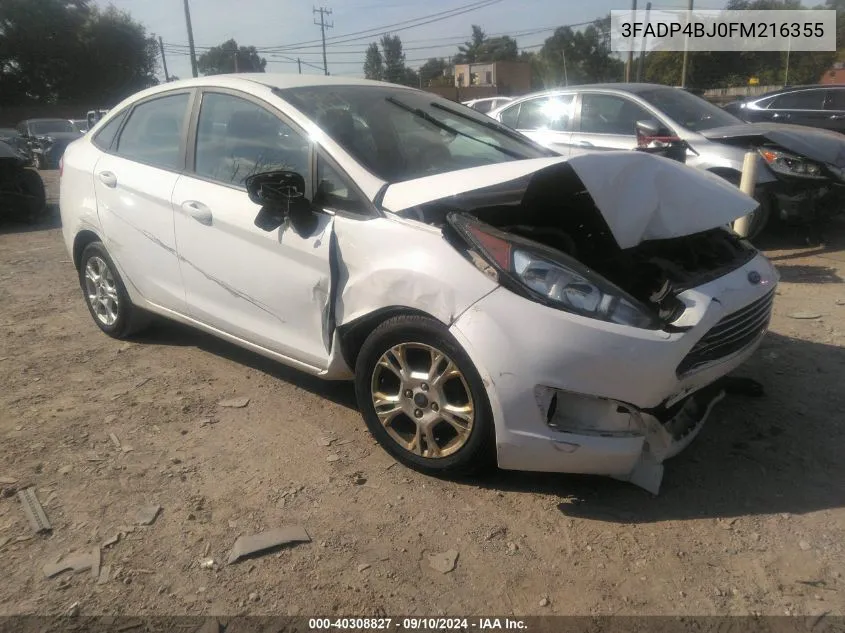 3FADP4BJ0FM216355 2015 Ford Fiesta Se