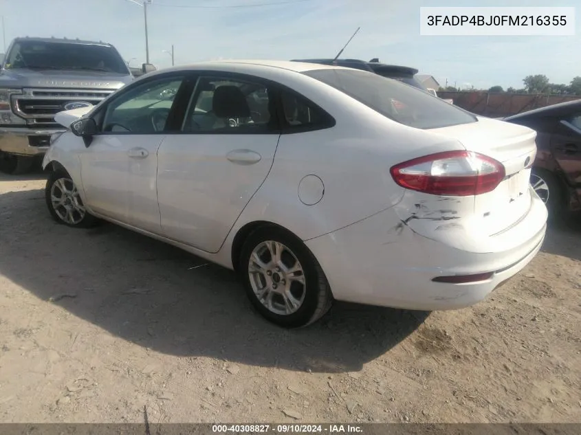 3FADP4BJ0FM216355 2015 Ford Fiesta Se