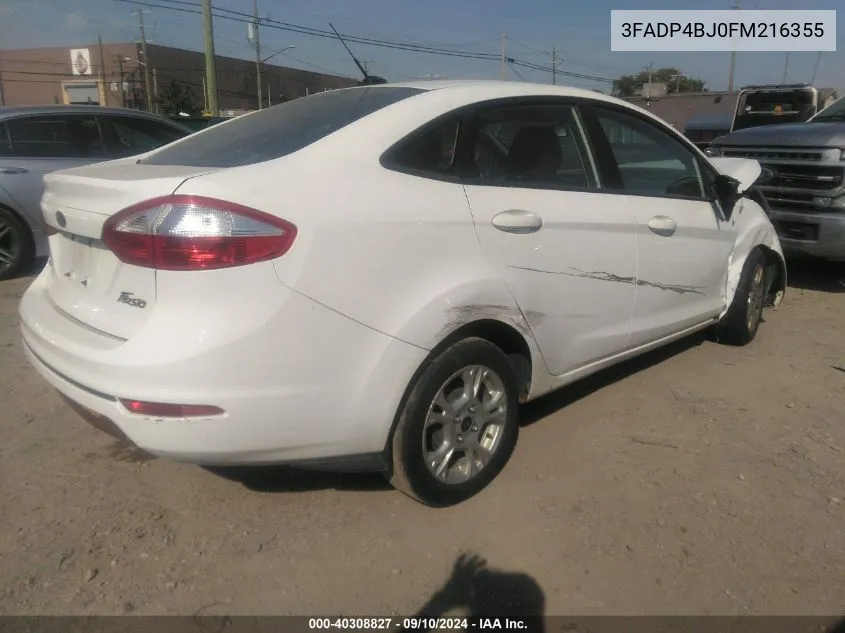 3FADP4BJ0FM216355 2015 Ford Fiesta Se