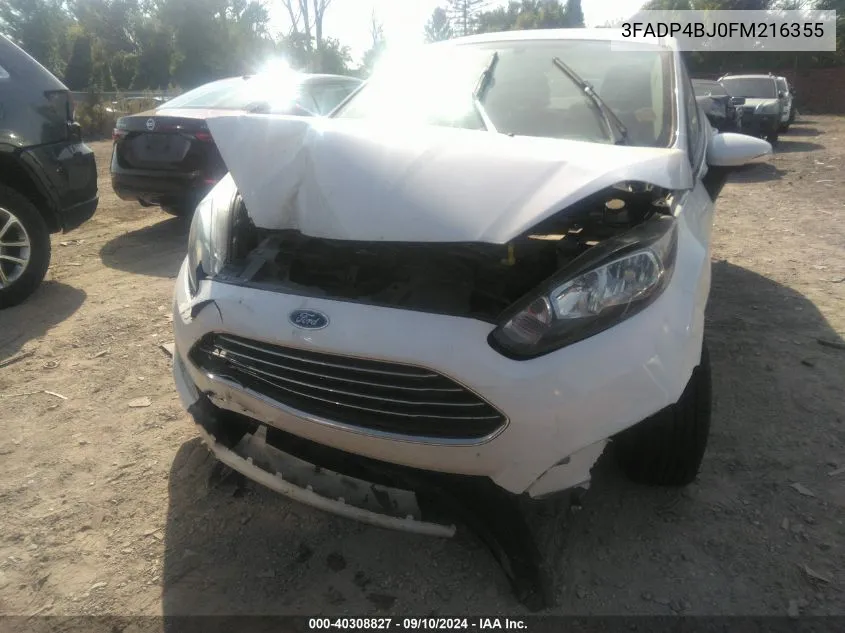 3FADP4BJ0FM216355 2015 Ford Fiesta Se