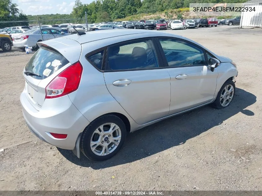 2015 Ford Fiesta Se VIN: 3FADP4EJ8FM222934 Lot: 40314739